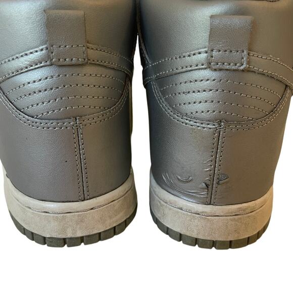 Nike Dunk High SB Metallic Silver White Sparkle Glitter 325203-001 Women's 7.5 - Picture 5 of 10